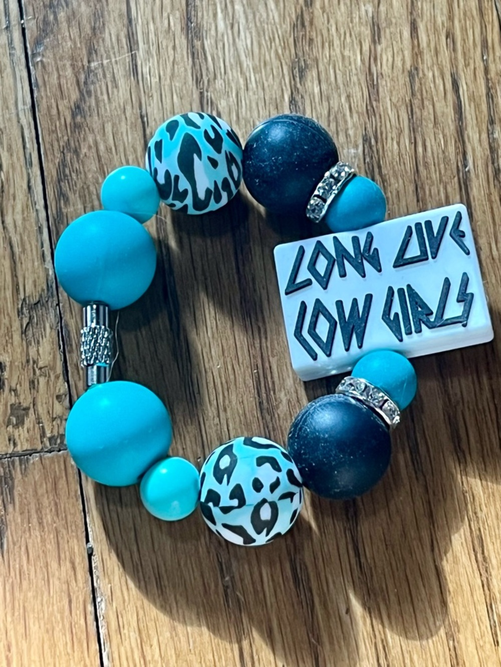 New Long Live Cowgirls Turquoise Tumbler Cup Handle Charm Stanley Accessories